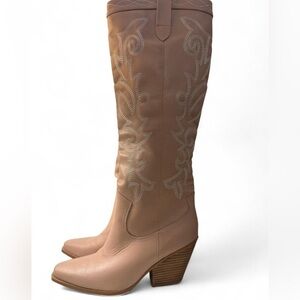 Pink Bilinni cowboy boots size 9- new